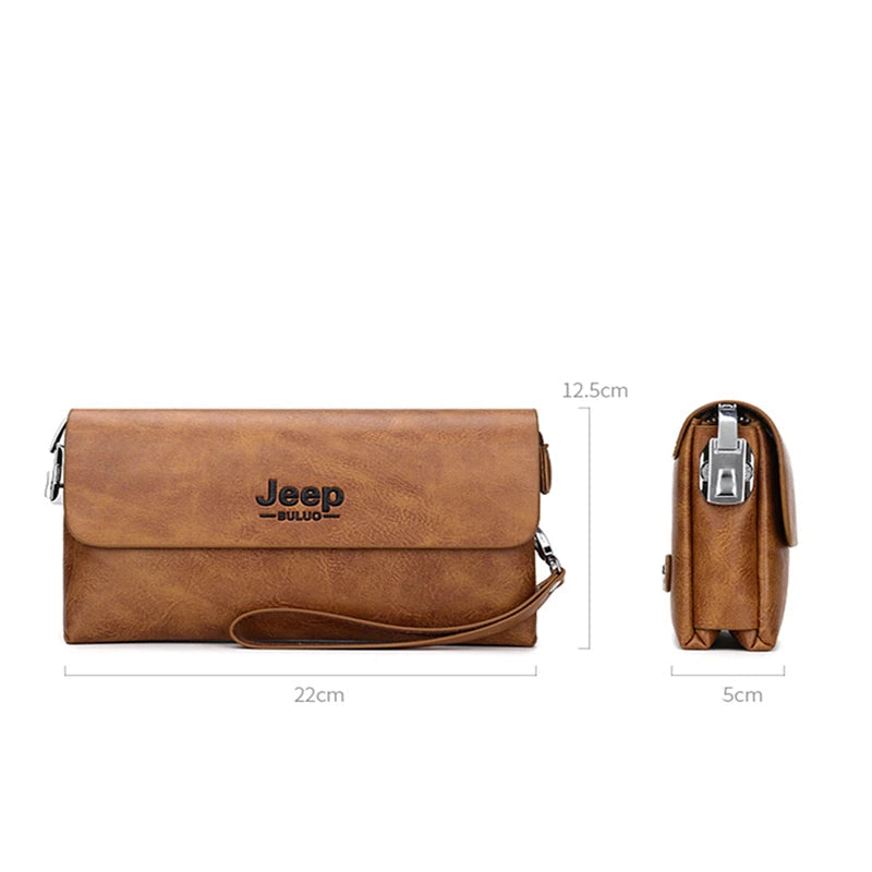 Pochette homme travail jeep Marron-Noir-Kaki-ShopGET® 
