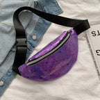 Sac banane argent pour femme - ShopGET®