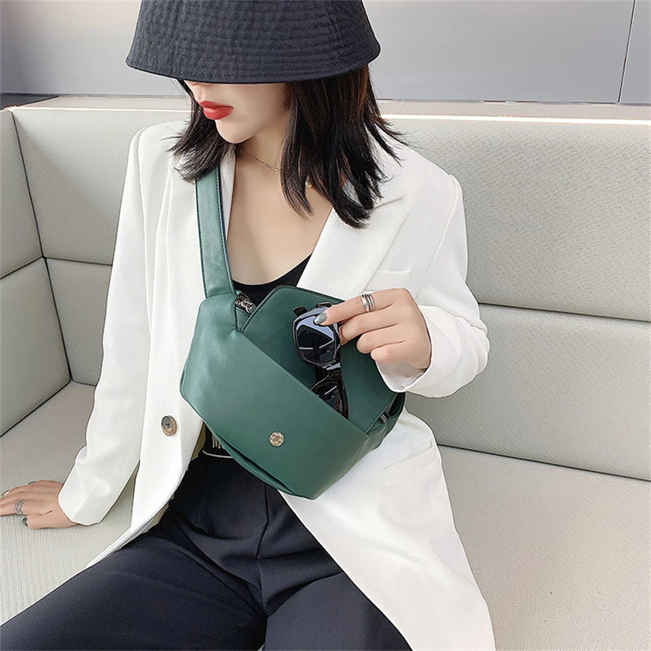 Sac banane en cuir  à bandoulière voyage