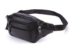Sac banane en cuir multipoche homme