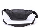 Sac banane en cuir multipoche homme