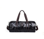 Sac polochon marcel en PU Cuir Noir / 50 x 22 x 21 Cm-ShopGET® 