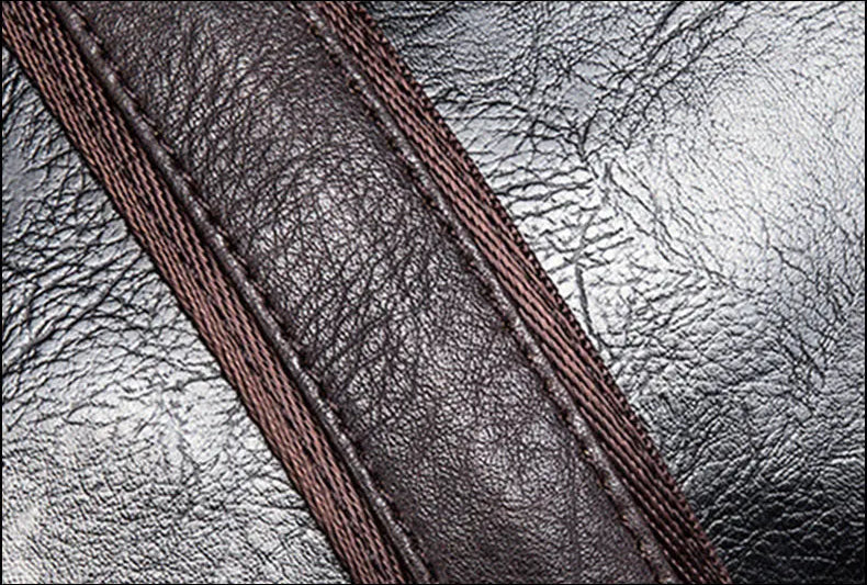 Sac polochon marcel en PU Cuir Noir / 50 x 22 x 21 Cm-ShopGET® 