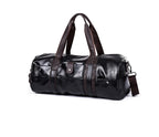 Sac polochon marcel en PU Cuir Noir / 50 x 22 x 21 Cm-ShopGET® 