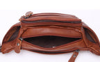 Sac banane en cuir multipoche homme