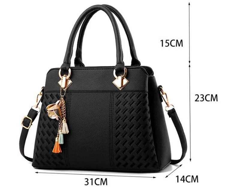 Sac cabas femme simple et doux Noir / 31x14x23cm-Gris SB / 31x14x23cm-Kaki / 31x14x23cm-Rose SB / 31x14x23cm-Bleu SB / 31x14x23cm-Rouge / 31x14x23cm-ShopGET® 