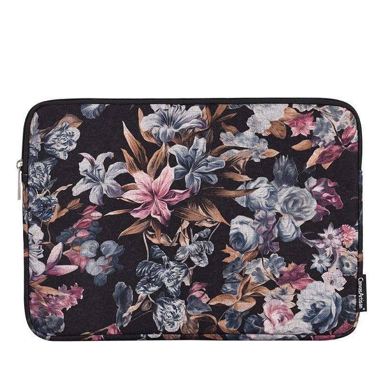 Pochette ordinateur luxe femme fleur 3D - ShopGET®
