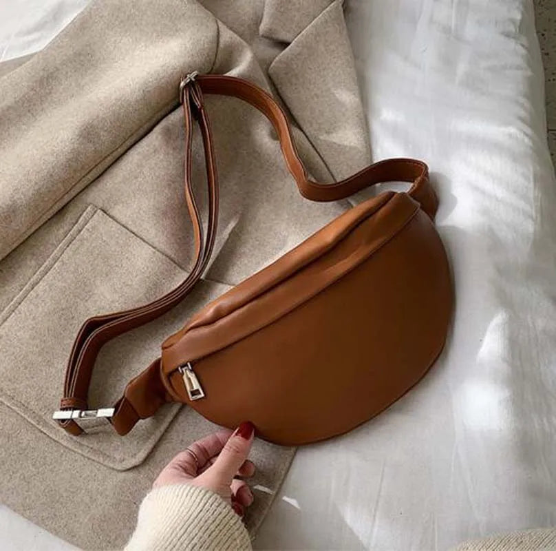 Sac banane en cuir femme