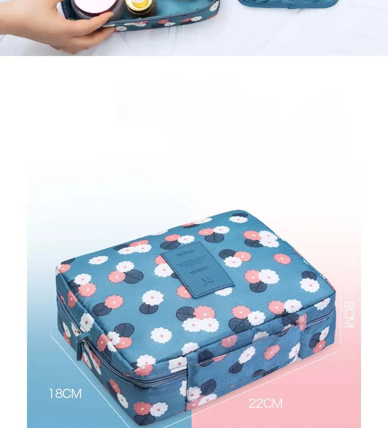 Jolie trousse de toilette bleu femme - ShopGET®