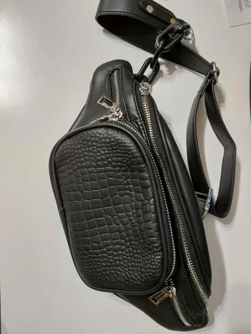 Sac banane en cuir femme