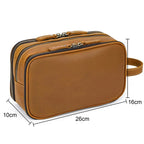 Trousse de toilette homme cuir noir à suspendre - ShopGET®