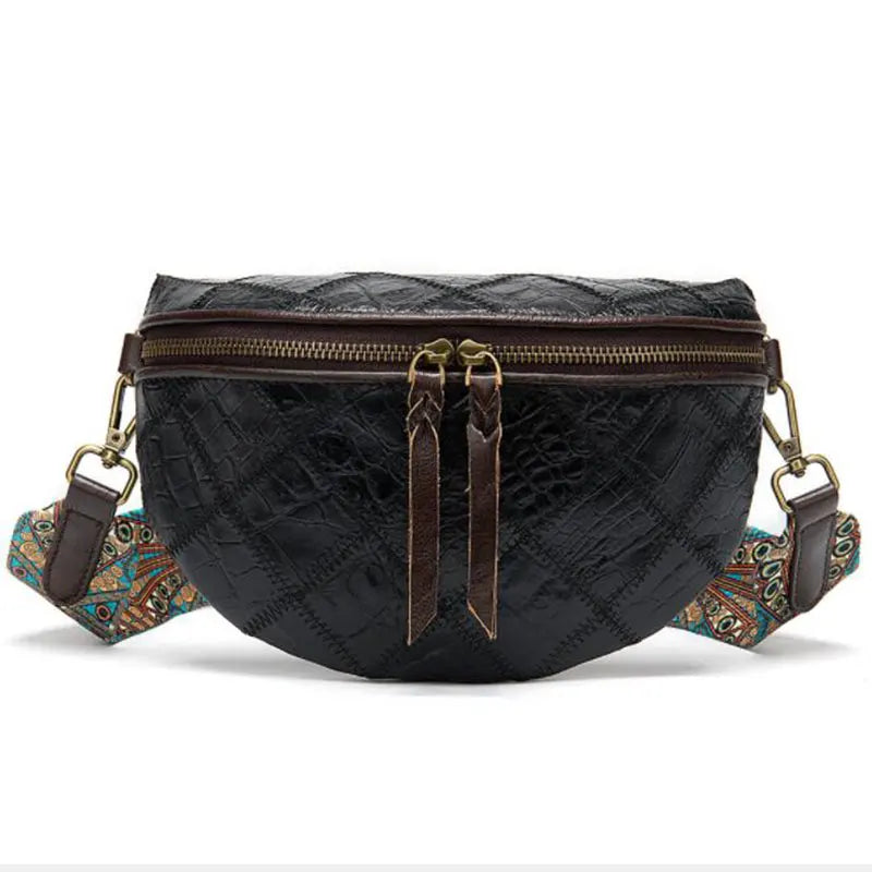 Sac banane en cuir femme pauline