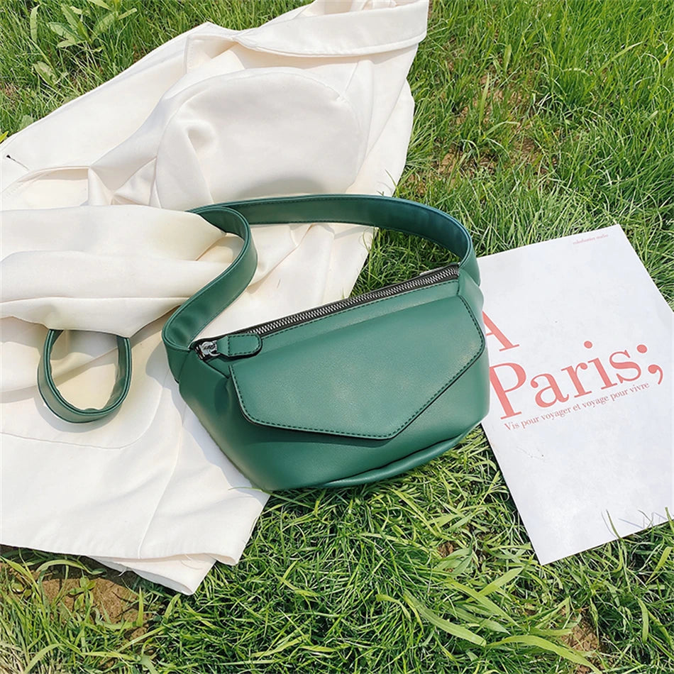 Sac banane en cuir  à bandoulière voyage