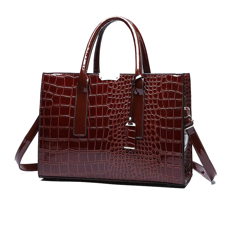 Sac cabas en cuir camel Noir / 34x13x24cm-wine rouge / 34x13x24cm-Marron camel / 34x13x24cm-ShopGET® 