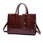 Sac cabas en cuir camel Noir / 34x13x24cm-wine rouge / 34x13x24cm-Marron camel / 34x13x24cm-ShopGET® 