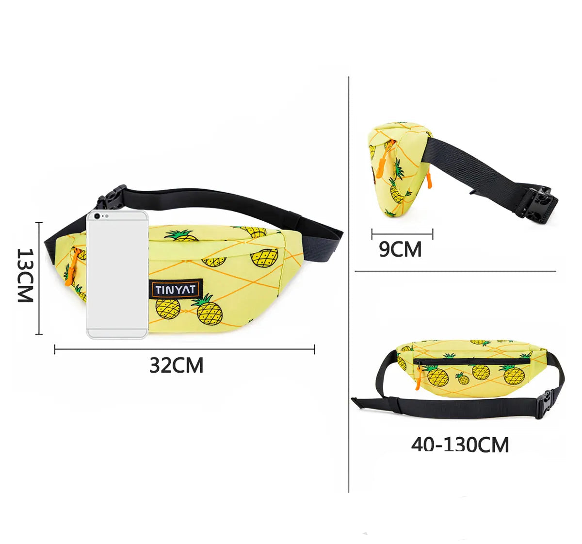 Sac banane tissu polyester pour femme - ShopGET®