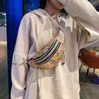 Sac banane argent pour femme - ShopGET®