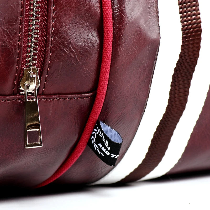 Sac polochon rouge vin Vin rouge et noir-Rouge-Vert-Noir Blanc-Bleu-Noir-Vin Rouge-Noir Jaune-ShopGET® 