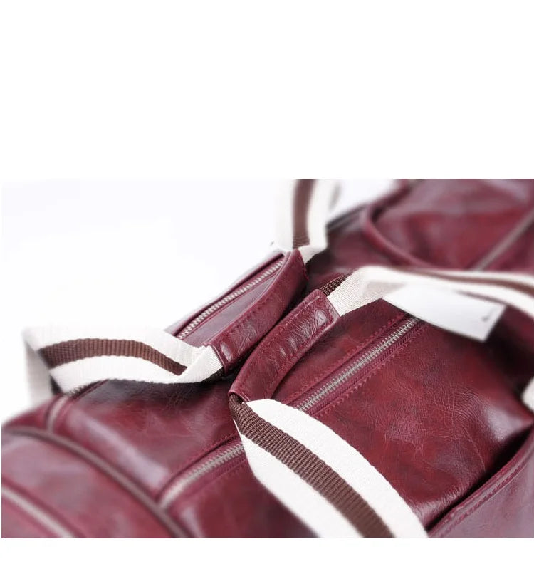 Sac polochon rouge vin Vin rouge et noir-Rouge-Vert-Noir Blanc-Bleu-Noir-Vin Rouge-Noir Jaune-ShopGET® 