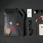 Pochette homme cuir bandoulière Noir-ShopGET® 