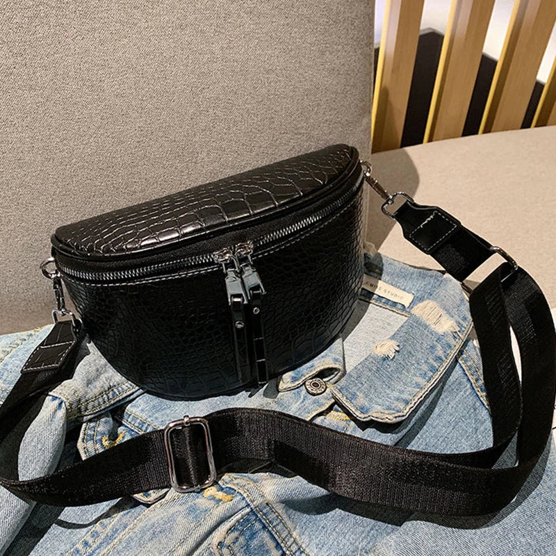 Sac banane femme chic marron de luxe