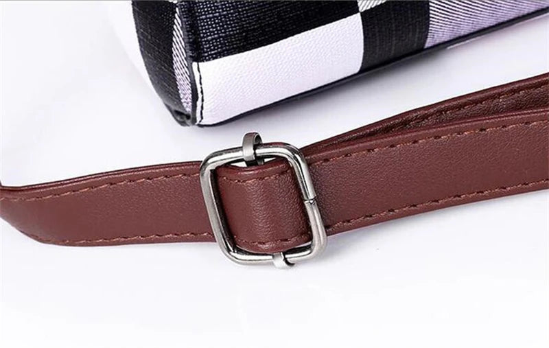 Sac cabas femme ensemble de 4 Pièces Rouge-Noir-Bleu A-Bleu-Marron-ShopGET® 