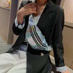 Sac banane argent pour femme - ShopGET®