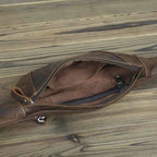Sac banane en cuir solide pour homme