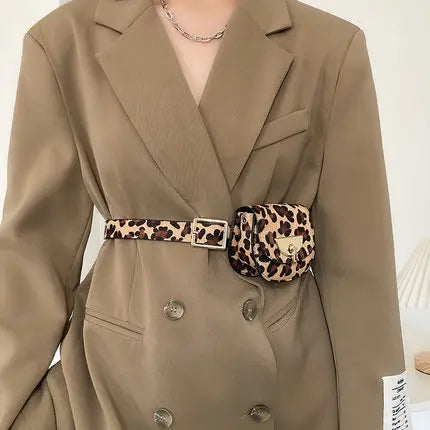 Sac banane léopard original pour ceinture