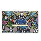 Pochette femme multicolore en cuir - ShopGET®