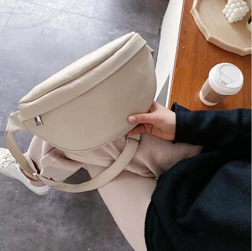 Sac banane en cuir femme