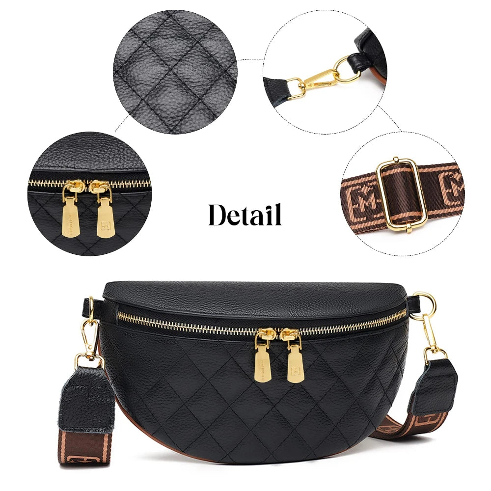 Patron sac banane femme en cuir solide - ShopGET®