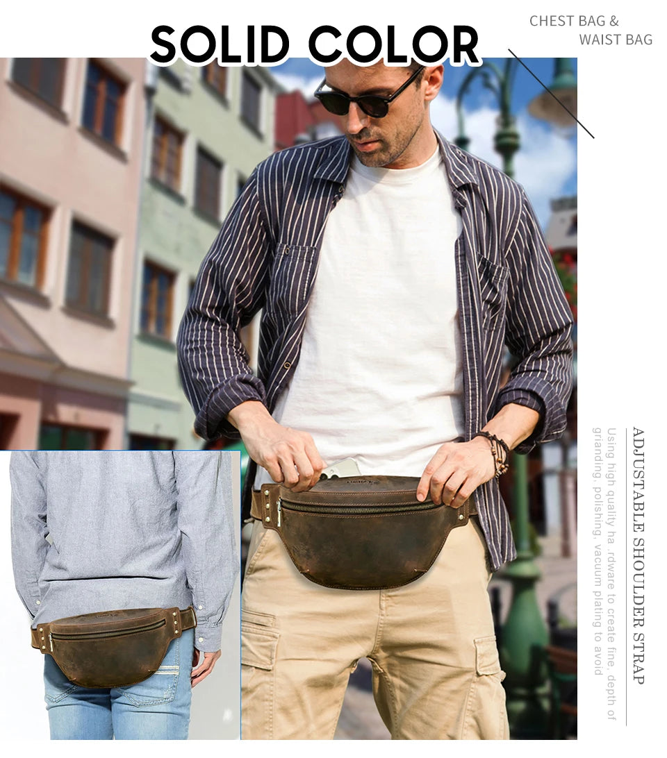 Patron sac banane homme en cuir - ShopGET®