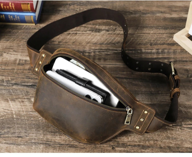 Patron sac banane homme en cuir - ShopGET®