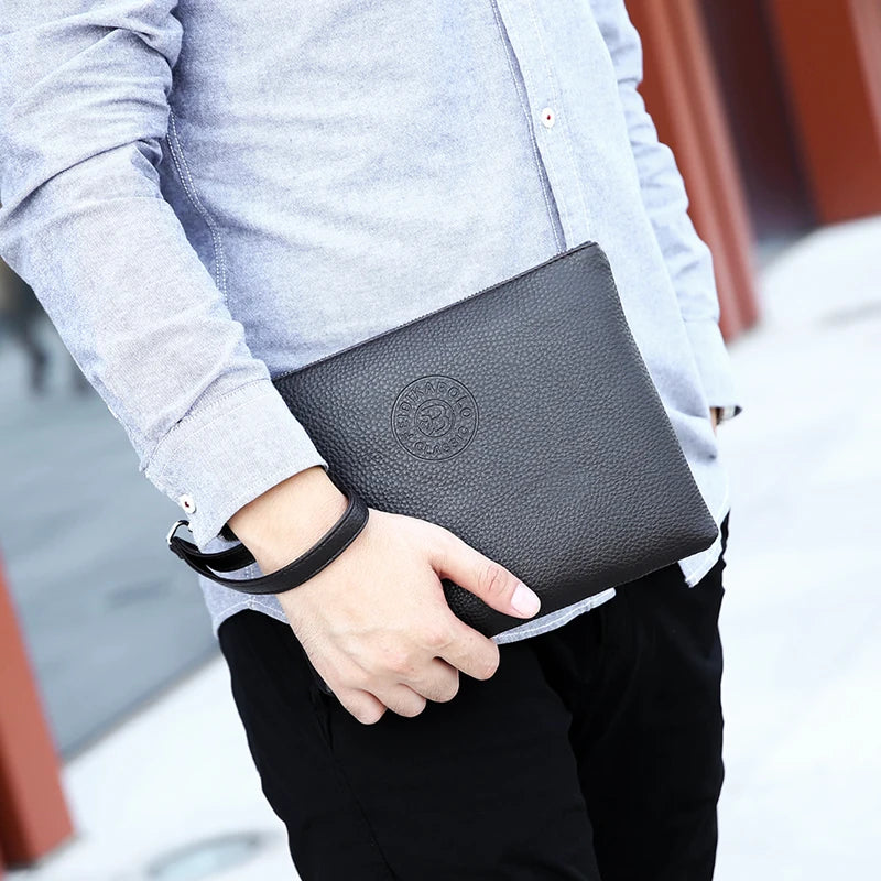 Pochette homme édition spéciale Noir / 25cm x 18cm x 2cm-Marron / 25cm x 18cm x 2cm-ShopGET® 