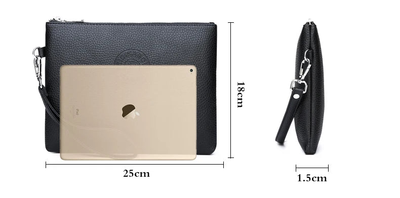 Pochette homme édition spéciale Noir / 25cm x 18cm x 2cm-Marron / 25cm x 18cm x 2cm-ShopGET® 