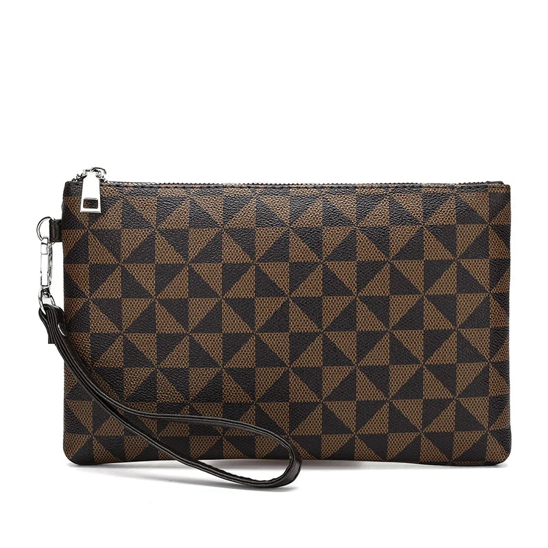 Pochette homme élite moderne Bleu / 24cm x 15cm x 2cm-Bleu / 28cm x 19cm x 2cm-Marron / 24cm x 15cm x 2cm-Marron / 28cm x 19cm x 2cm-ShopGET® 