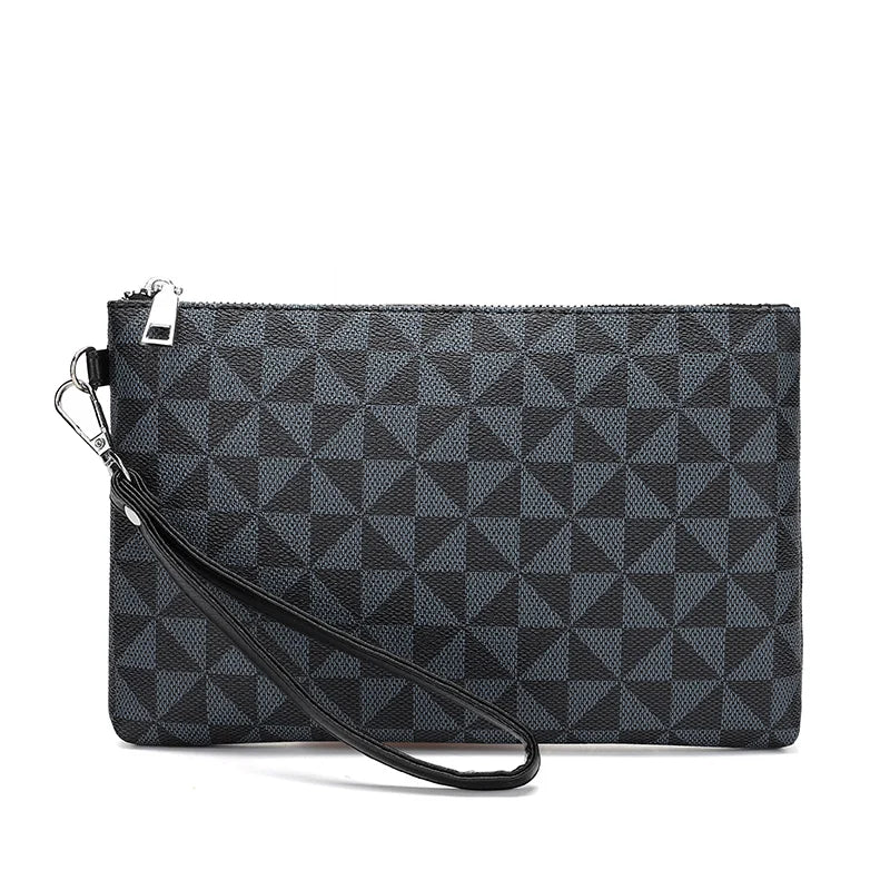 Pochette homme élite moderne Bleu / 24cm x 15cm x 2cm-Bleu / 28cm x 19cm x 2cm-Marron / 24cm x 15cm x 2cm-Marron / 28cm x 19cm x 2cm-ShopGET® 