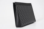 Pochette homme tendance en plaid Noir-ShopGET® 