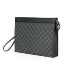 Pochette homme tendance en plaid Noir-ShopGET® 