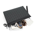 Pochette homme tendance en plaid Noir-ShopGET® 