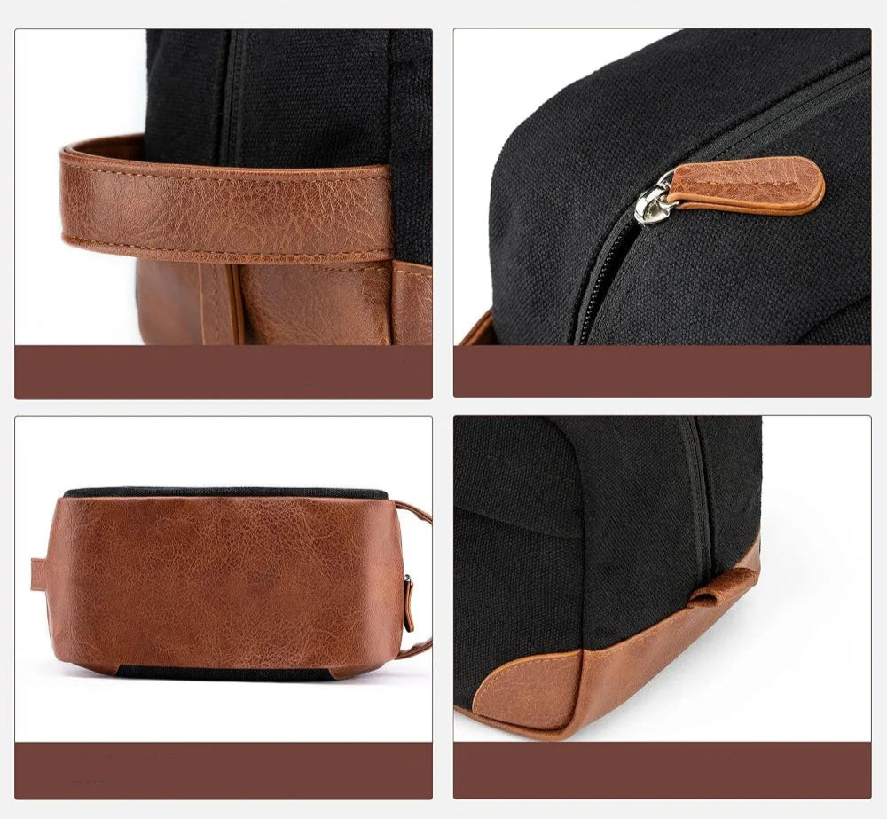 Trousse de toilette homme toile canvas - ShopGET®
