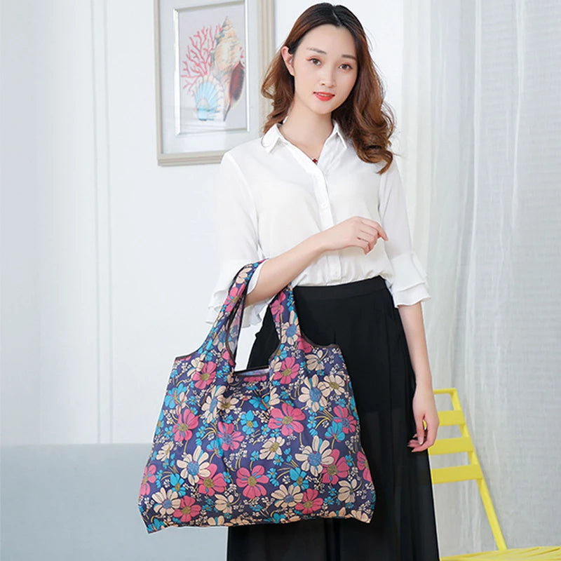 Sac cabas courses original Noir / L52*H40*LR6cm-Orangefloral / L52*H40*LR6cm-Pourprefloral / L52*H40*LR6cm-Bleu / L52*H40*LR6cm-ShopGET® 