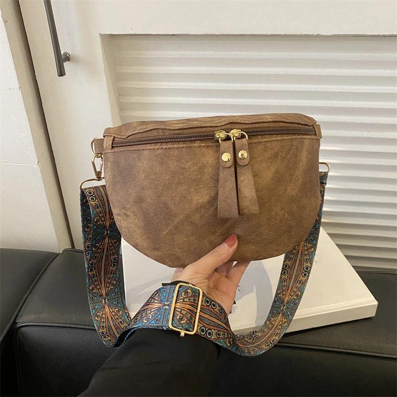 sac banane femme tendance en cuir de luxe