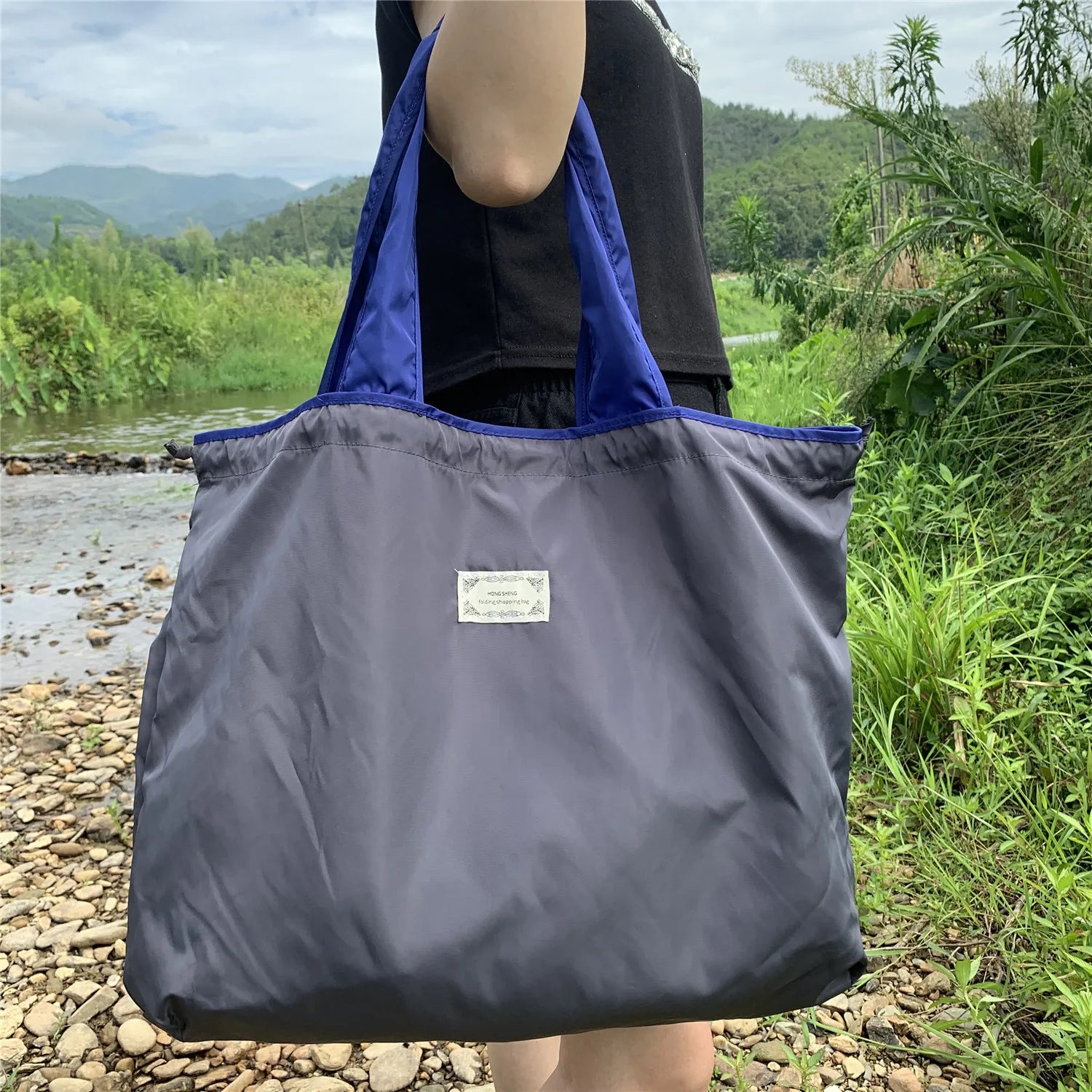 sac cabas courses original pour femme Dark Bleu-Coral-Bleu-Noir-Jaune-Vert-Rouge A-Orange-Rouge B-Gris-ShopGET® 