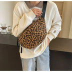 Grand sac banane léopard