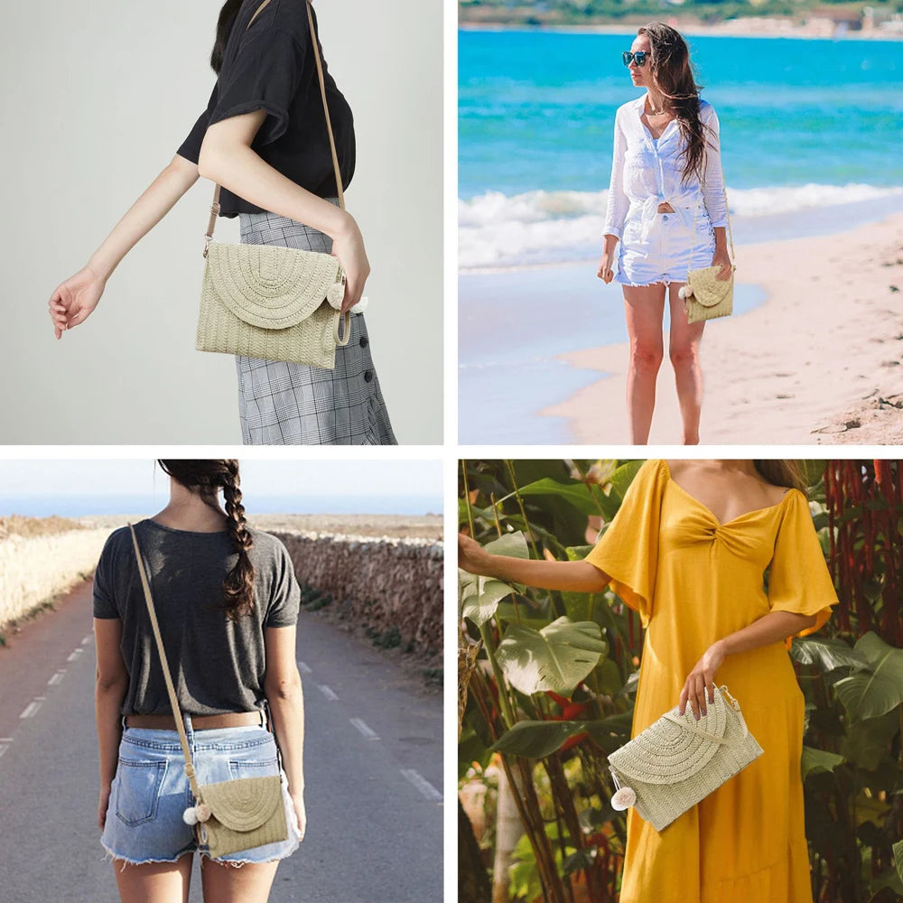 Pochette sac bandoulière Beige / 28 x 21 cm-Marron A / 28 x 21 cm-Marron B / 28 x 21 cm-ShopGET® 