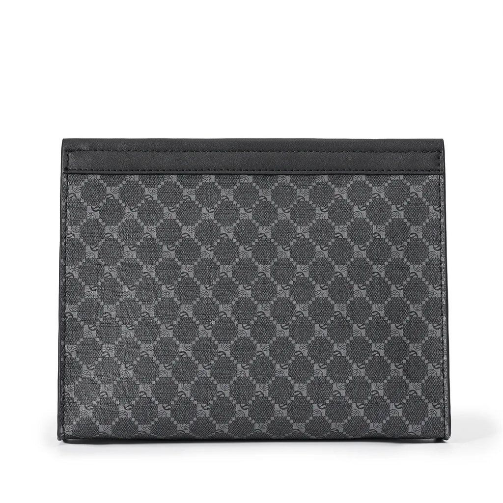 Pochette homme vintage cuir simple Noir / 26 x 5 x 19cm-ShopGET® 