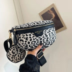 Sac banane léopard demi-lune de haute qualité