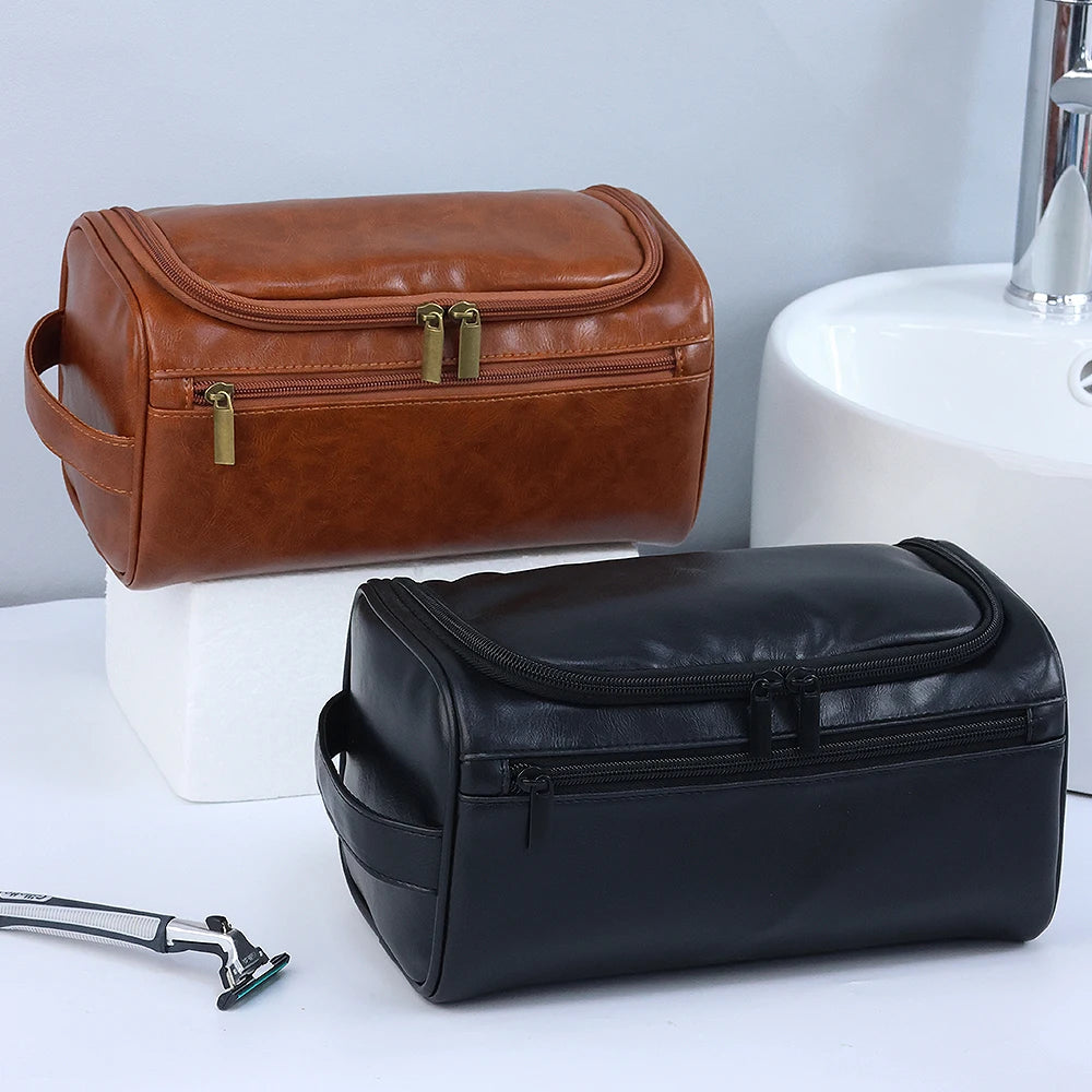 Trousse de toilette homme cuir vintage - ShopGET®